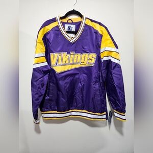Minnesota Vikings Starter Crewneck Jacket